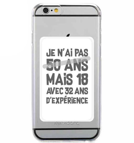 Porte Carte adhésif pour smartphone 50 ans Cadeau anniversaire