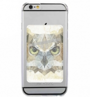 Porte Carte adhésif pour smartphone abstract owl