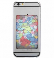 Porte Carte adhésif pour smartphone Abstract Cool Cubes