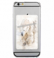 Porte Carte adhésif pour smartphone Abstract watercolor polar bear