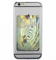 Porte Carte adhésif pour smartphone abstract zebra