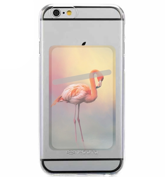 Porte Carte adhésif pour smartphone American flamingo