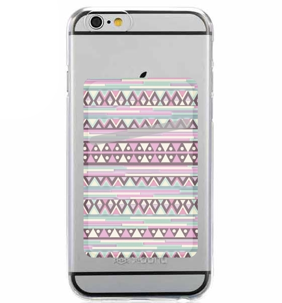Porte Carte adhésif pour smartphone Aztec Pink And Mint
