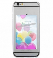 Porte Carte adhésif pour smartphone balloon dreams