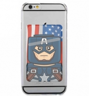 Porte Carte adhésif pour smartphone Bricks Captain America