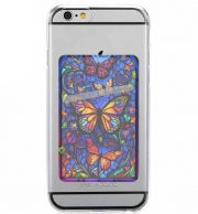 Porte Carte adhésif pour smartphone Butterfly Crystal