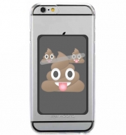 Porte Carte adhésif pour smartphone Caca Emoji