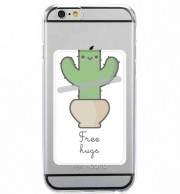 Porte Carte adhésif pour smartphone Cactus Free Hugs