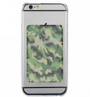 Porte Carte adhésif pour smartphone Camouflage Militaire Vert