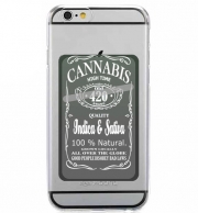 Porte Carte adhésif pour smartphone Cannabis