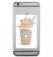Porte Carte adhésif pour smartphone Catpuccino Caramel