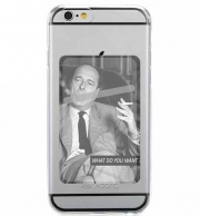 Porte Carte adhésif pour smartphone Chirac Smoking What do you want