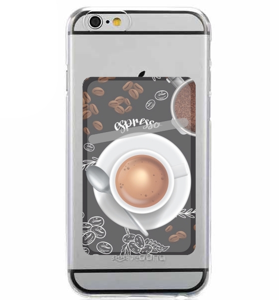 Porte Carte adhésif pour smartphone Coffee time