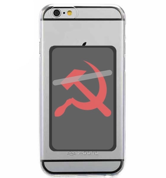 Porte Carte adhésif pour smartphone Communiste faucille et marteau