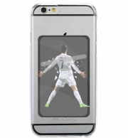Porte Carte adhésif pour smartphone Cristiano Ronaldo Celebration Piouuu GOAL Abstract ART