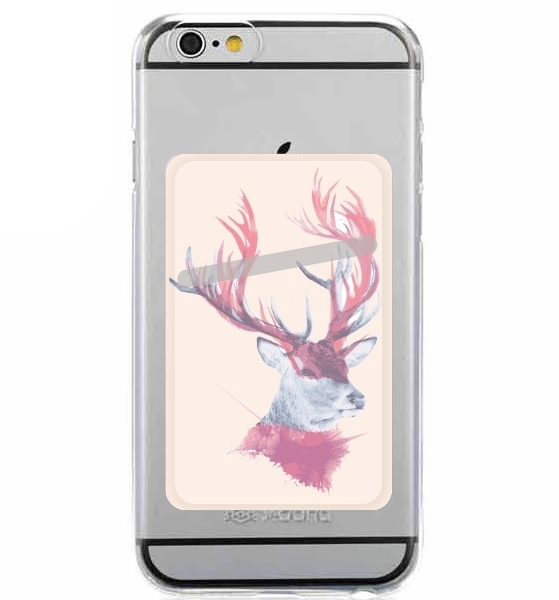 Porte Carte adhésif pour smartphone Deer paint