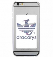 Porte Carte adhésif pour smartphone Dracarys Floral Blue