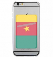 Porte Carte adhésif pour smartphone Drapeau Cameroun