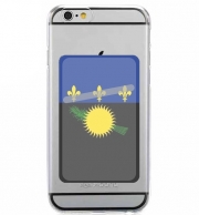 Porte Carte adhésif pour smartphone Drapeau de la guadeloupe