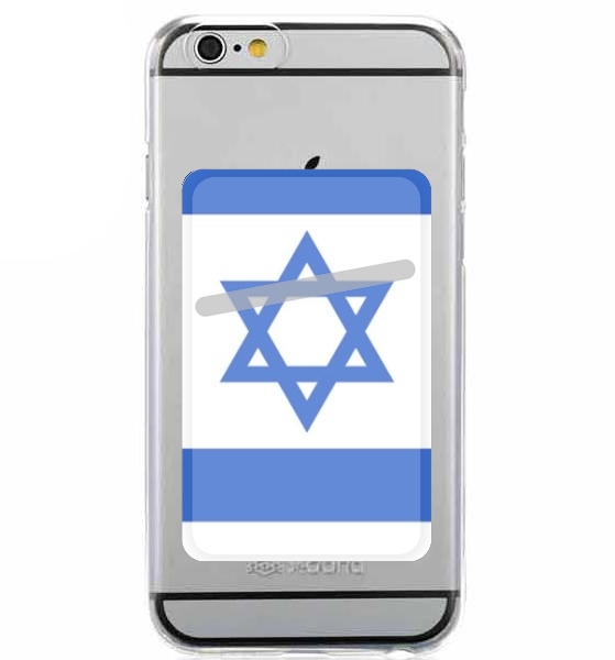 Porte Carte adhésif pour smartphone Drapeau Israel