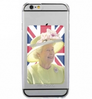 Porte Carte adhésif pour smartphone Elizabeth 2 Uk Queen