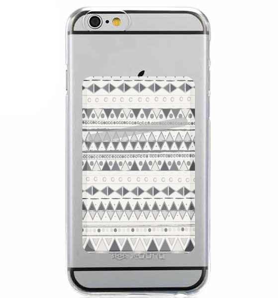 Porte Carte adhésif pour smartphone Ethnic Candy Tribal in Black and White