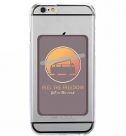 Porte Carte adhésif pour smartphone Feel The freedom on the road