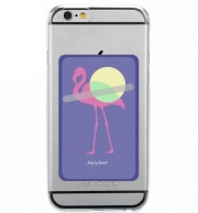 Porte Carte adhésif pour smartphone FlamingoPOP