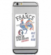 Porte Carte adhésif pour smartphone France Football Coq Sportif Fier de nos couleurs Allez les bleus