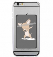 Porte Carte adhésif pour smartphone Funny Dabbing Chihuahua