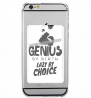 Porte Carte adhésif pour smartphone Genius by birth Lazy by Choice Shikamaru tribute