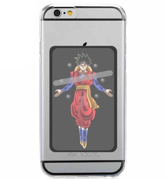 Porte Carte adhésif pour smartphone Goku Fusion Luffy