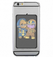 Porte Carte adhésif pour smartphone Groot x Thanos