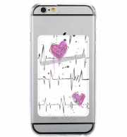 Porte Carte adhésif pour smartphone Heartbeats