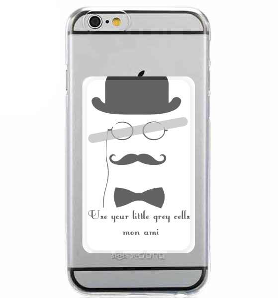 Porte Carte adhésif pour smartphone Hercules Poirot Quotes