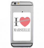 Porte Carte adhésif pour smartphone I love Marseille
