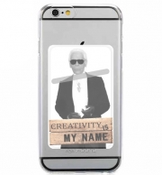 Porte Carte adhésif pour smartphone Karl Lagerfeld Creativity is my name