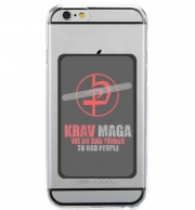 Porte Carte adhésif pour smartphone Krav Maga Bad Things to bad people
