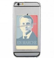 Porte Carte adhésif pour smartphone Macron Propaganda En marche la France
