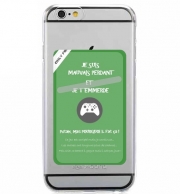 Porte Carte adhésif pour smartphone Mauvais perdant - Vert Xbox