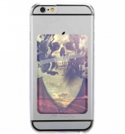 Porte Carte adhésif pour smartphone Madame Skull