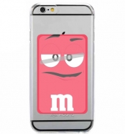 Porte Carte adhésif pour smartphone M&M's Rouge