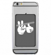 Porte Carte adhésif pour smartphone Mouse finger fuck