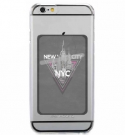 Porte Carte adhésif pour smartphone NYC V [pink]