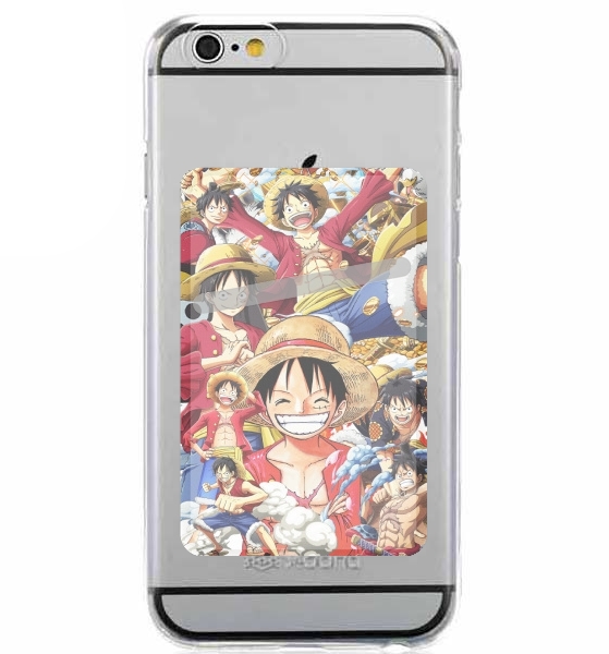 Porte Carte adhésif pour smartphone One Piece Luffy