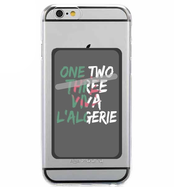 Porte Carte adhésif pour smartphone One Two Three Viva lalgerie Slogan Hooligans