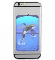 Porte Carte adhésif pour smartphone Baleine