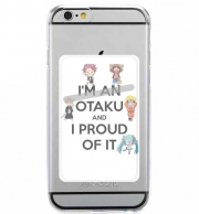 Porte Carte adhésif pour smartphone Otaku and proud