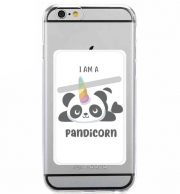 Porte Carte adhésif pour smartphone Panda x Licorne Means Pandicorn