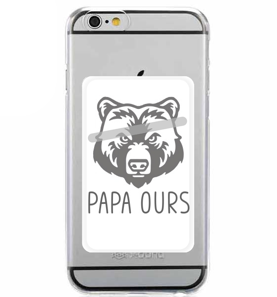 Porte Carte adhésif pour smartphone Papa Ours